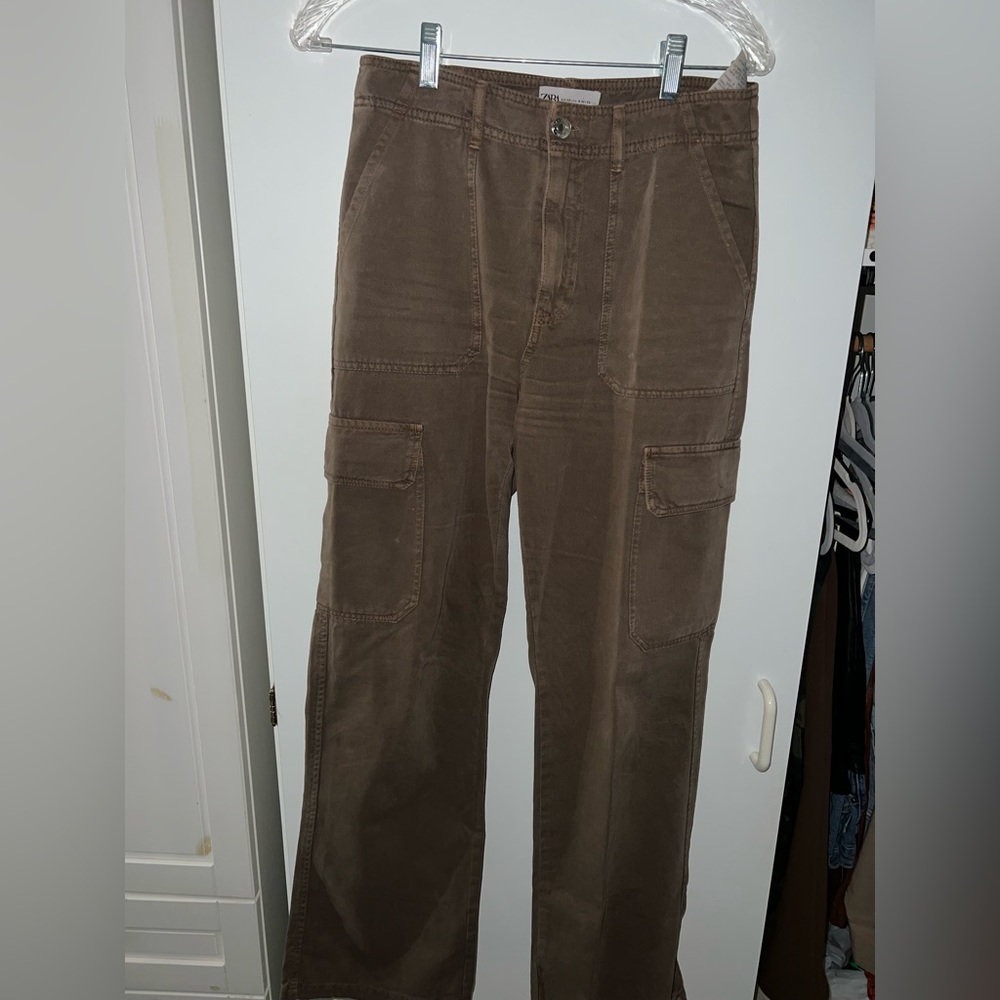 Zara Brown Cargo Pants